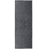 Multy Home Indoor/Outdoor Platinum Runner, Black, 36-in x 12-in Front_Flat