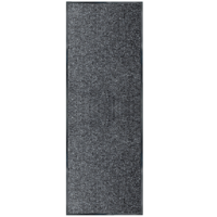 Multy Home Indoor/Outdoor Platinum Runner, Black, 36-in x 12-in Front_Flat