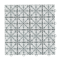 Multy Home Indoor/Outdoor 100% Recycled Rubber Multy Tile, 10-pk, Black, 12-in x 12-in