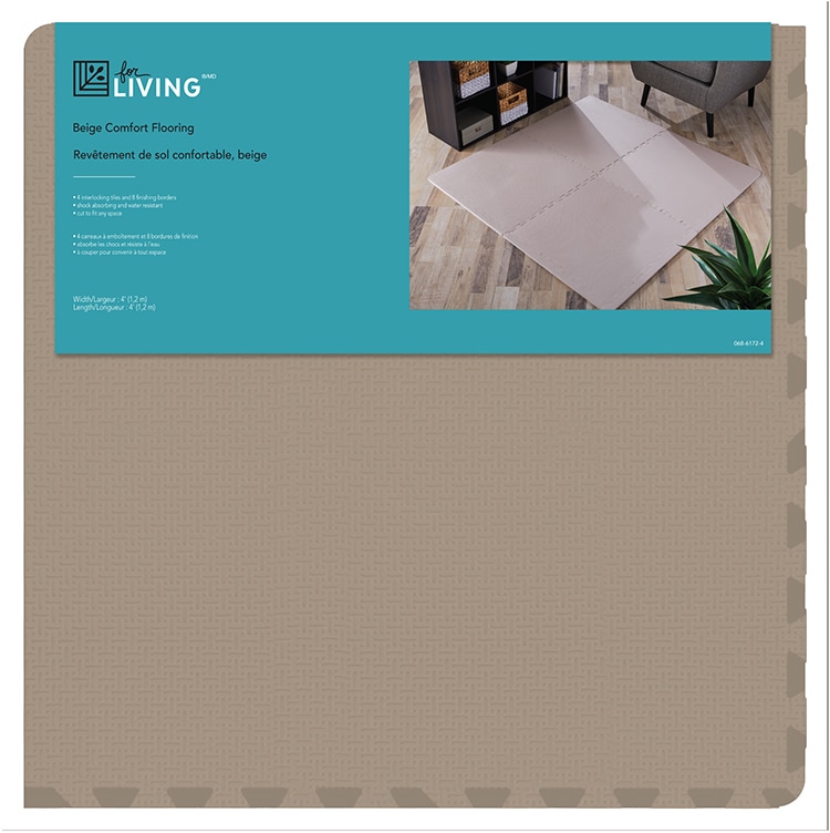 Best-Step Anti-Fatigue Interlocking Mats, Brown Basketweave