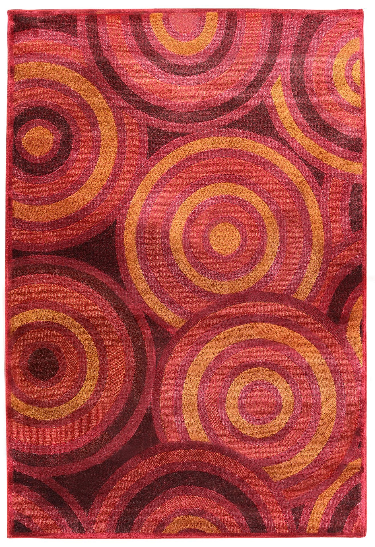 Circle Area Rug, Red Canadian Tire