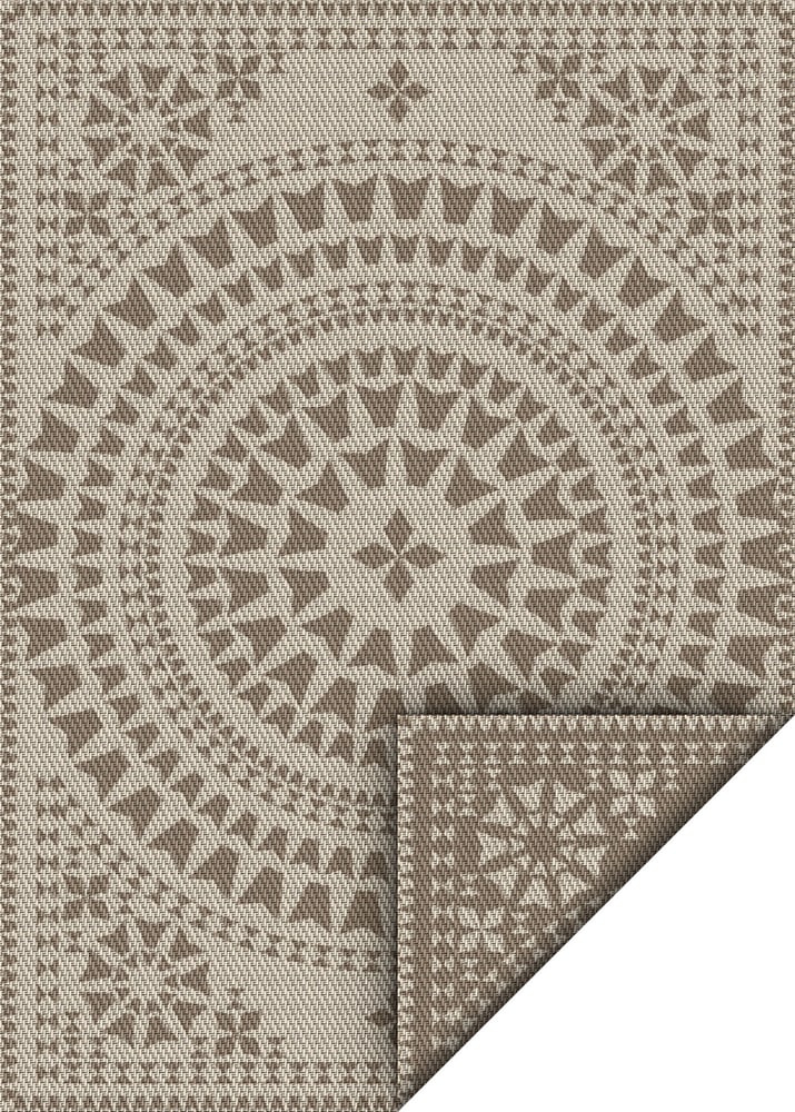 Korhani Flat Weave Reversible Balfour II Outdoor Rug, 6x9ft Canadian