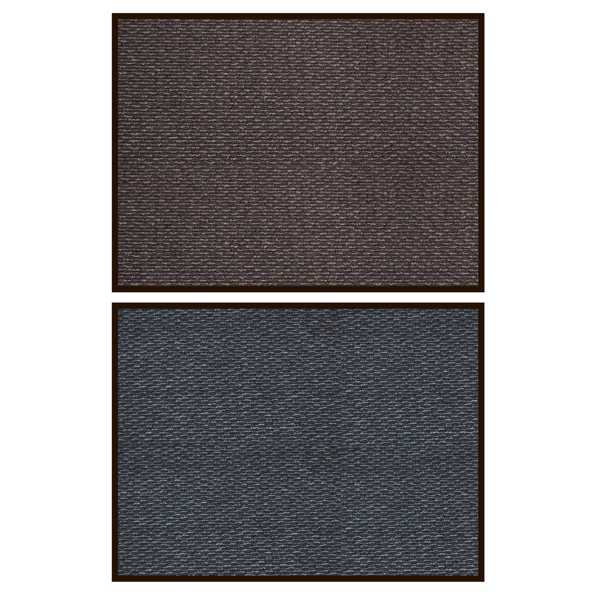 For Living Encore Vinyl Entrance Mat, Assorted Colours, 3-ft x 4-ft Front_Flat