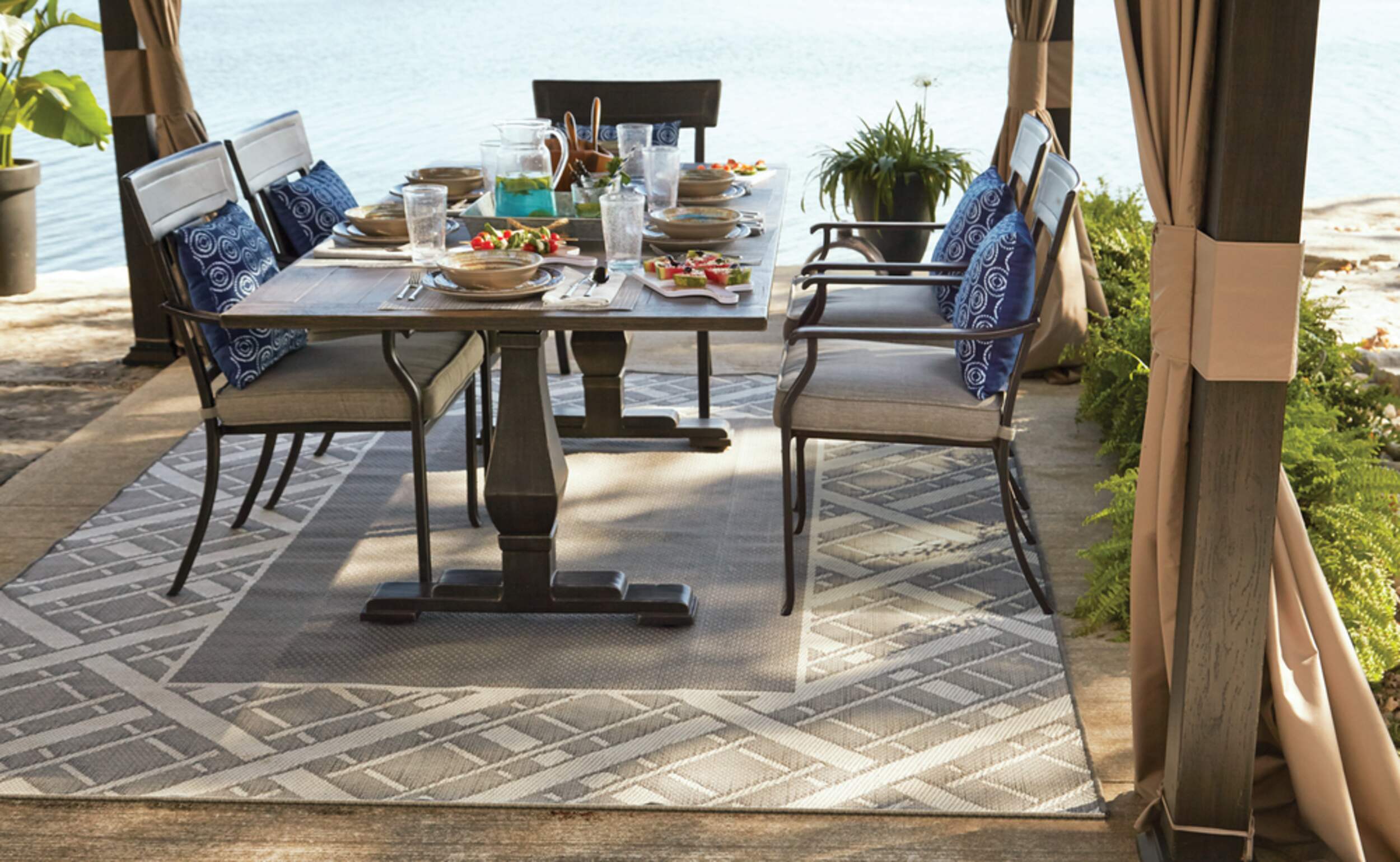 Tapis d'extérieur CANVAS Quince, 8 x 10 pi Composite_or_Mixed