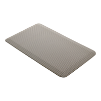 Tapis d'intérieur confortable antifatigue en textilène CANVAS, motif à carreaux noir et gris, 18 x 30 po Front_Three_Fourths_Angled_Right