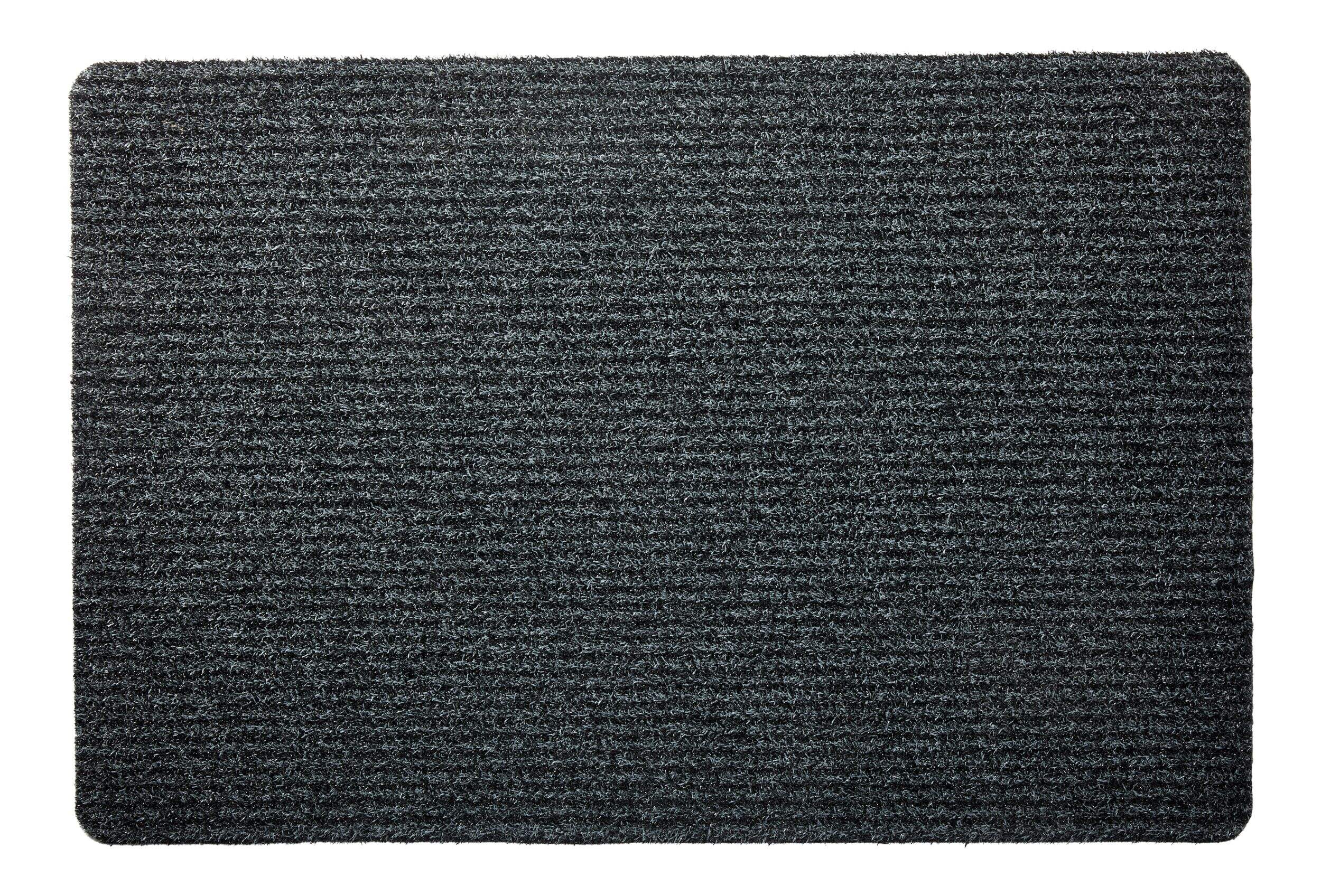 Tapis grattoir d'intérieur For Living, rayures, gris, 2 x 3 pi Overhead_Flat