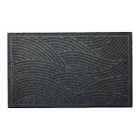 For Living Taylor Indoor/Outdoor Door Mat, Charcoal Grey, 18-in x 30-in Overhead_Flat