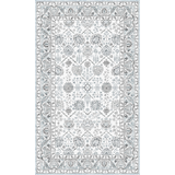 Tapis de cuisine/bureau antifatigue pour l'intérieur en PVC imprimé avec endos antidérapant, motif bleu/gris, 18 x 30 po Overhead_Flat