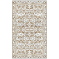 Indoor PVC Anti-Fatigue Printed Kitchen/Office Mat with Non-Slip Backing, Tan/Light Brown Pattern, 18-in x 30-in Overhead_Flat
