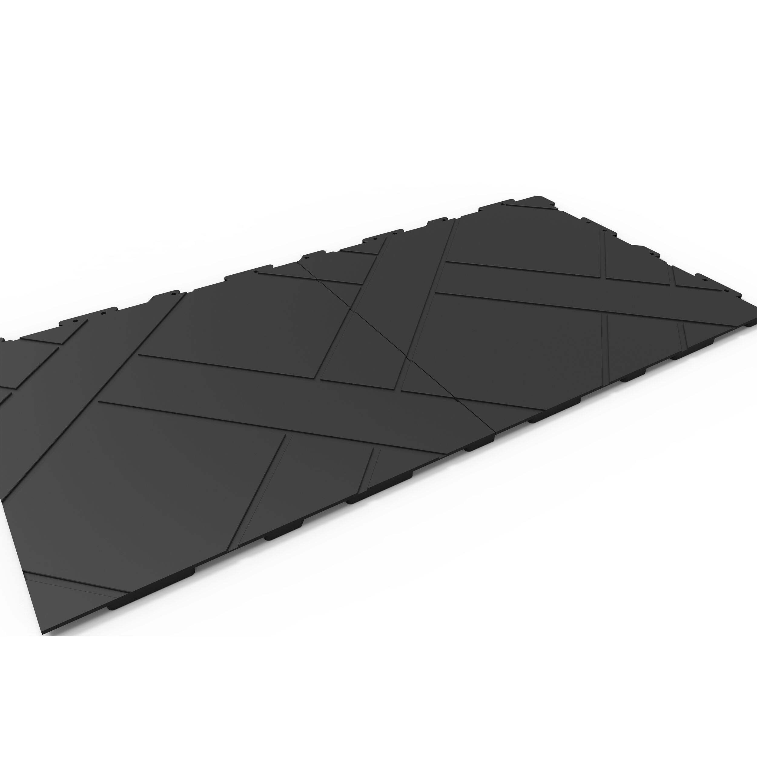 Multy Home Infinity Solid Seamless Interlocking Floor Tile, 12x12-in, 4-pk Front_Three_Fourths_Angled_Right