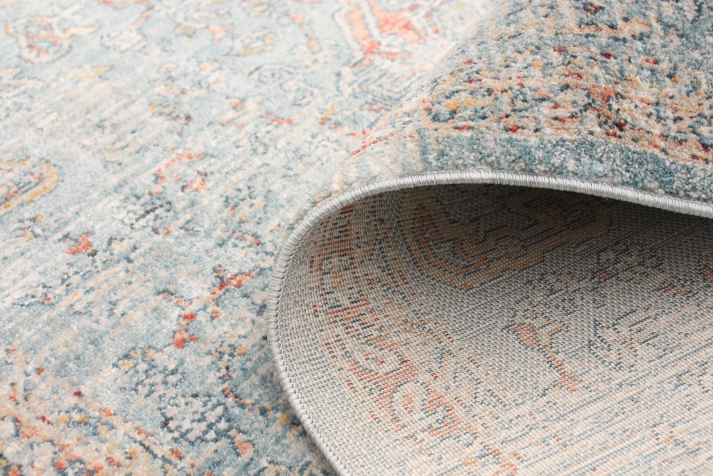 ECARPET Bahama Heriz Indoor Area Rug, Blue, Assorted Sizes Canadian Tire