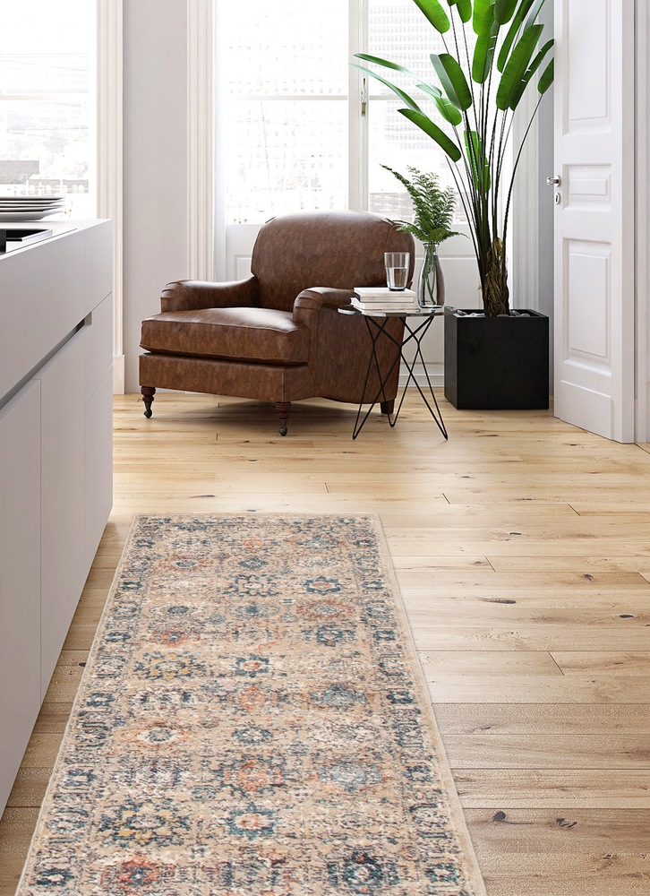 ECARPET Bolivia Yalameh Indoor Area Rug, Blue/Grey, Assorted Sizes