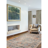 Tapis d’intérieur ECARPET Bolivie Yalameh, bleu/gris, tailles variées Overhead_Plunge