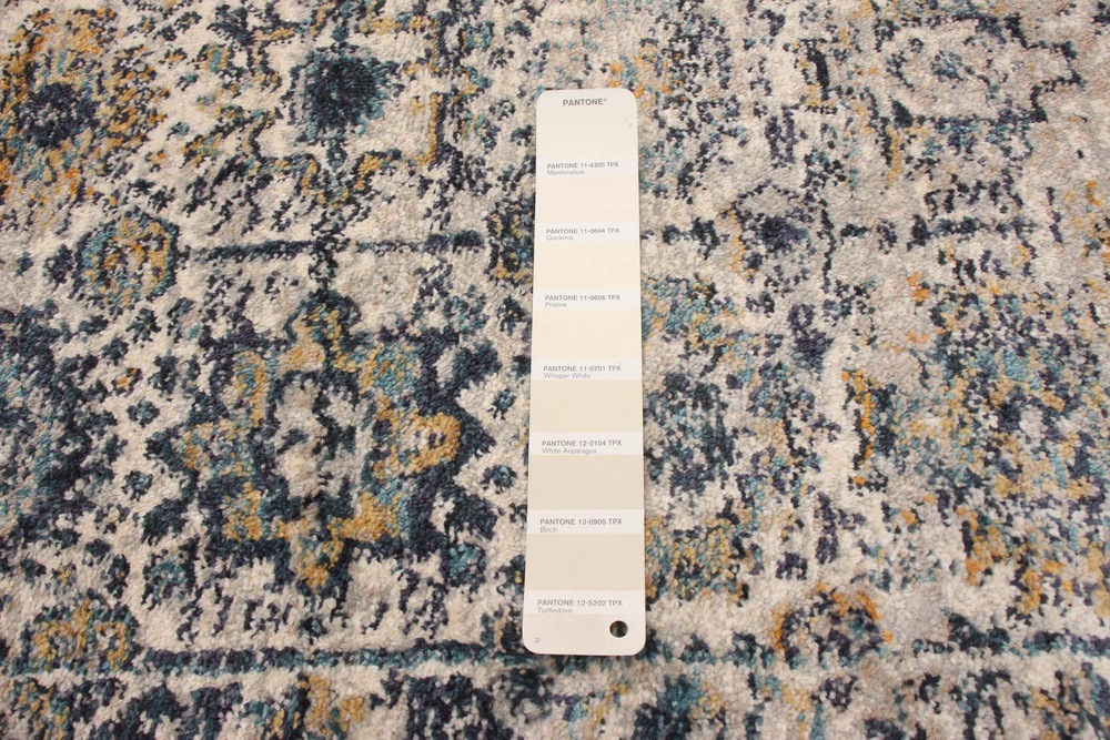 Tapis Ecarpet Gallery Bolivia Yalameh, bleu/ivoire Canadian Tire