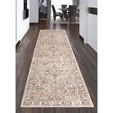 ECARPET Oregon Tabriz Indoor Area Rug, Beige/Ivory, Assorted Sizes Overhead_Plunge