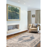 ECARPET Oregon Bijar Indoor Area Rug, Blue, Assorted Sizes Overhead_Plunge