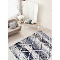 Tapis d’intérieur abstrait ECARPET Morocco, bleu, tailles variées