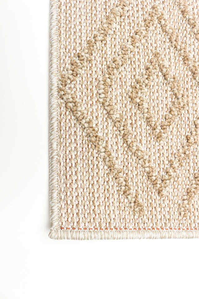 Nolita Rectangular Texturized Polypropylene Indoor Area Rug, Taupe, 8