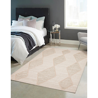 Specter Rectangular Texturized Indoor Area Rug, Soft & Durable, Beige, 8-ft x 10-ft Overhead_Plunge