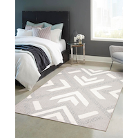 Frisco Rectangular Texturized Indoor Area Rug, Soft & Durable, Grey, 8-ft x 10-ft Overhead_Plunge