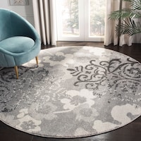 Safavieh Adirondack 114 Rug, Silver/Ivory, Round