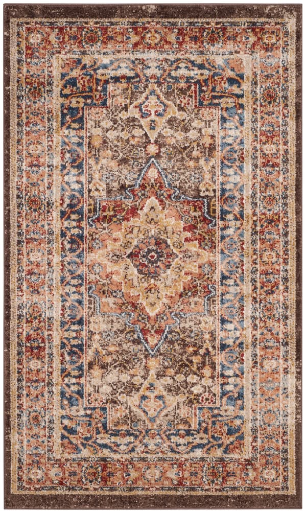 Safavieh Bijar 652 Rug, Brown Rust 