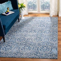 Safavieh Brentwood 860 Rug, Navy/Light Grey Overhead_Plunge