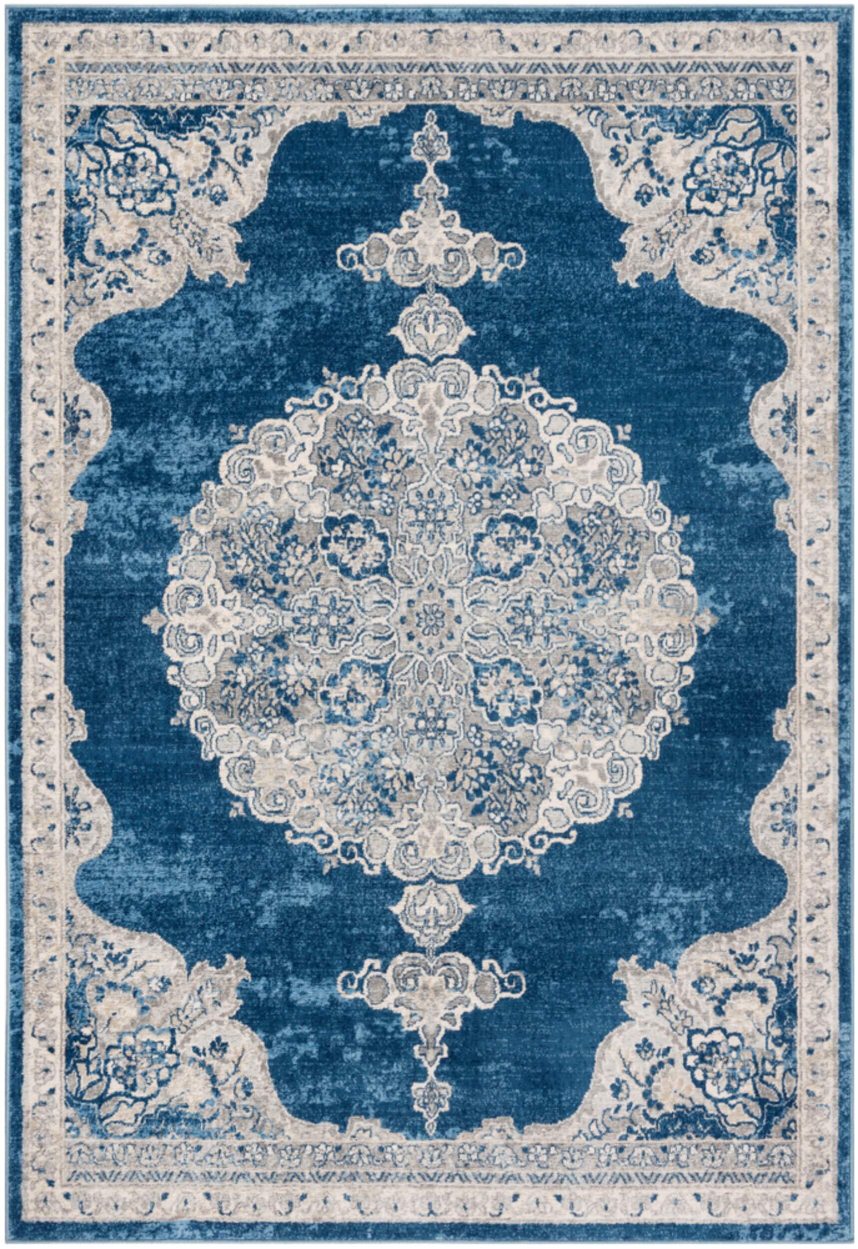 Safavieh Brentwood 867 Rug, Navy/Light Grey Front_Flat