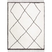 Tapis Safavieh Carmella Shag 226, crème/gris Front_Flat