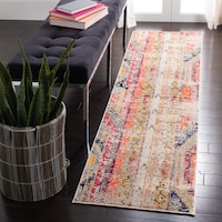 Tapis Safavieh Madison 422, gris/orange Overhead_Plunge