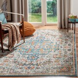 Safavieh Madison 447 Rug Grey/Light Blue Front_Three_Fourths_Angled_Right