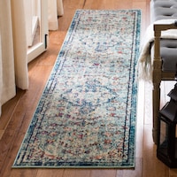 Safavieh Madison 447 Rug Navy/Light Blue Overhead_Plunge