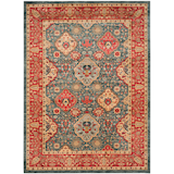 Safavieh Mahal 655 Rug, Navy/Red Front_Flat