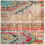 Safavieh Monaco 222 Rug Multi, 4"x4' Square Front_Flat