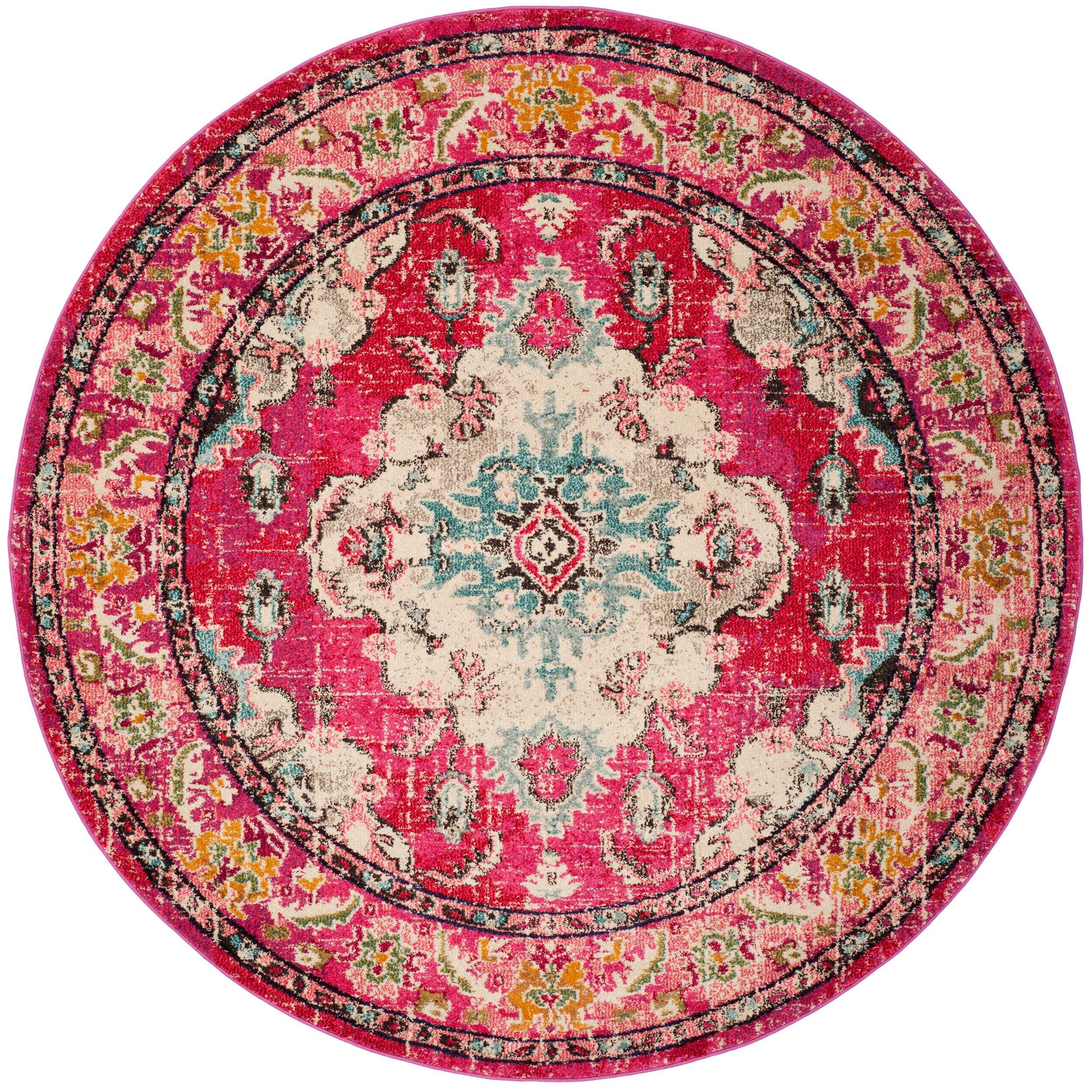 Tapis Safavieh Monaco 243, rose/multicolore Front_Flat