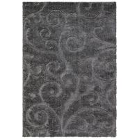 Tapis à poils longs Safavieh Florida, gris Front_Flat