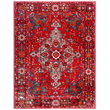 Safavieh Vintage Hamadan 222 Hamadan Rug, Red/Multi Overhead_Flat