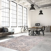 ECARPET Noelle Indoor Area Rug, Taupe, Assorted Sizes Overhead_Plunge