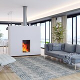 ECARPET Talia Indoor Area Rug, Navy, Assorted Sizes Overhead_Plunge