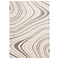 ECARPET Zuma Indoor Area Rug, Ivory, Assorted Sizes Front_Flat