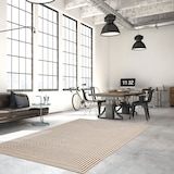 ECARPET Trona Indoor Geometric Area Rug, Taupe, Assorted Sizes Overhead_Plunge