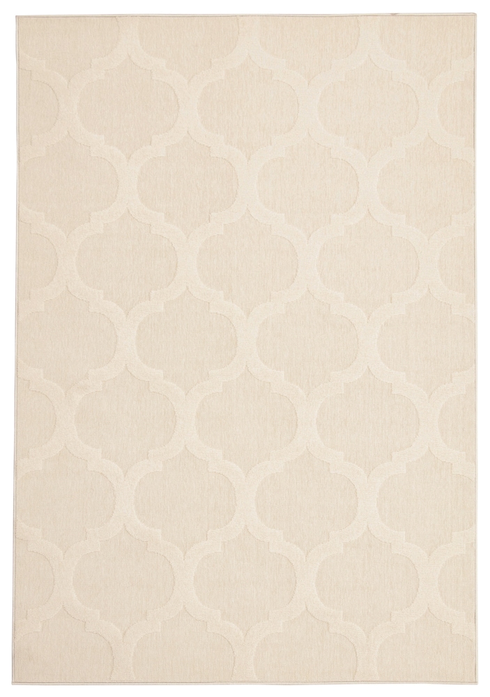 ECARPET Cambridge Indoor/Outdoor Geometric Area Rug, Ivory, Assorted