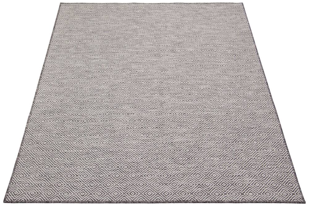 ECARPET Veranda Diamond Indoor/Outdoor Area Rug, Grey, Assorted Sizes ...