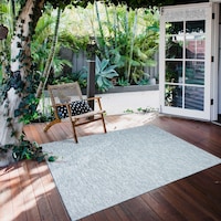 ECARPET Veranda Diamond Indoor/Outdoor Area Rug, Blue, Assorted Sizes