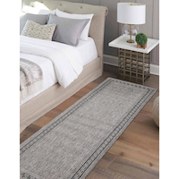 Ecarpet Gallery Versach Rug, Grey, Assorted Sizes Overhead_Plunge