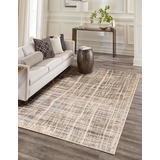 Ecarpet Gallery Lattice Rug, Grey, Assorted Sizes Front_Angled_Left