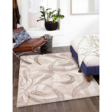 Ecarpet Gallery Wisp Rug, Taupe, Assorted Sizes Front_Angled_Left