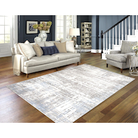 Tapis Brassex Zayden, gris, 8 x 11 pi Overhead_Plunge