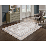 Brassex Nova 5x8-ft Grey/Beige/Cream Distressed Area Rug Overhead_Plunge