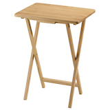 For Living Portable Wood Folding TV Tray/Laptop/Side/End Table Front_Angled_Left